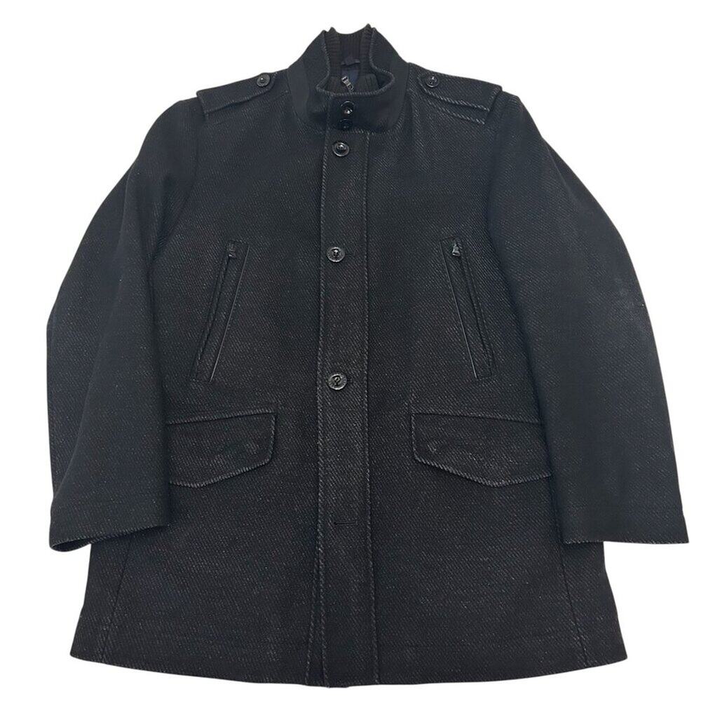 Hugo Boss Cossam Wool Blend Military Overcoat / Jacket — 42R / EU 52